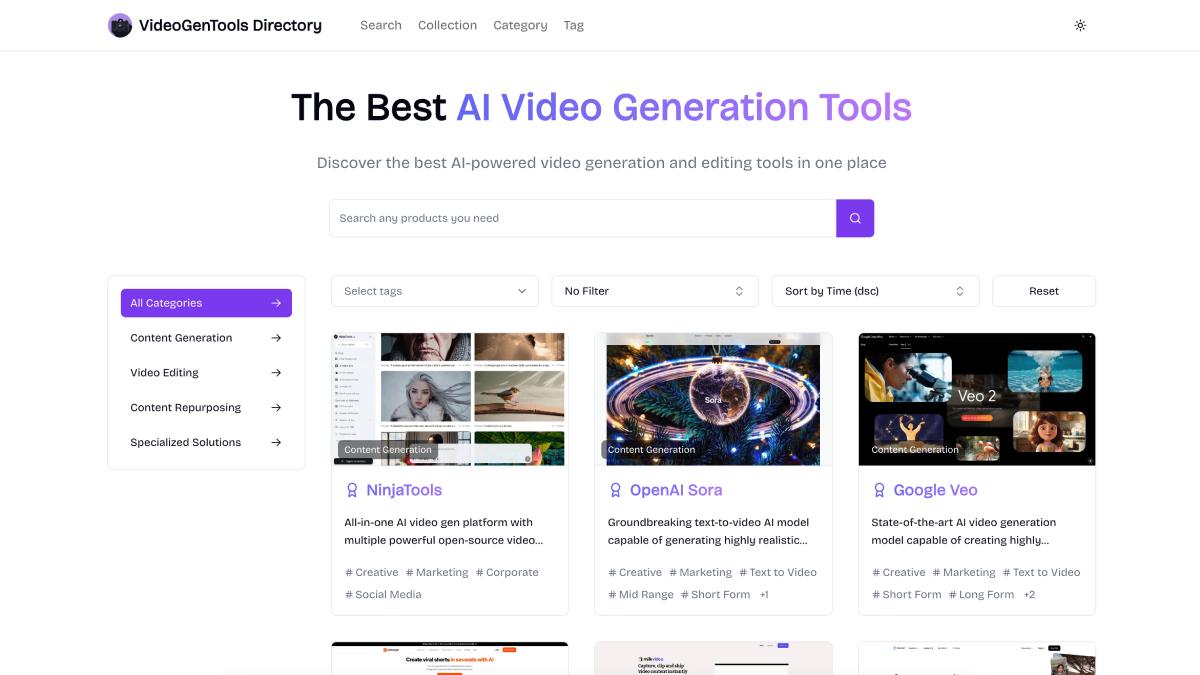 Videogentools directory